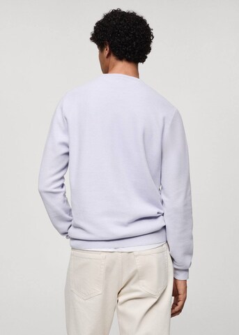 MANGO MAN Pullover 'Ten' in Lila