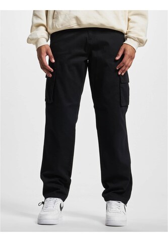 DEF Loose fit Cargo trousers in Black: front
