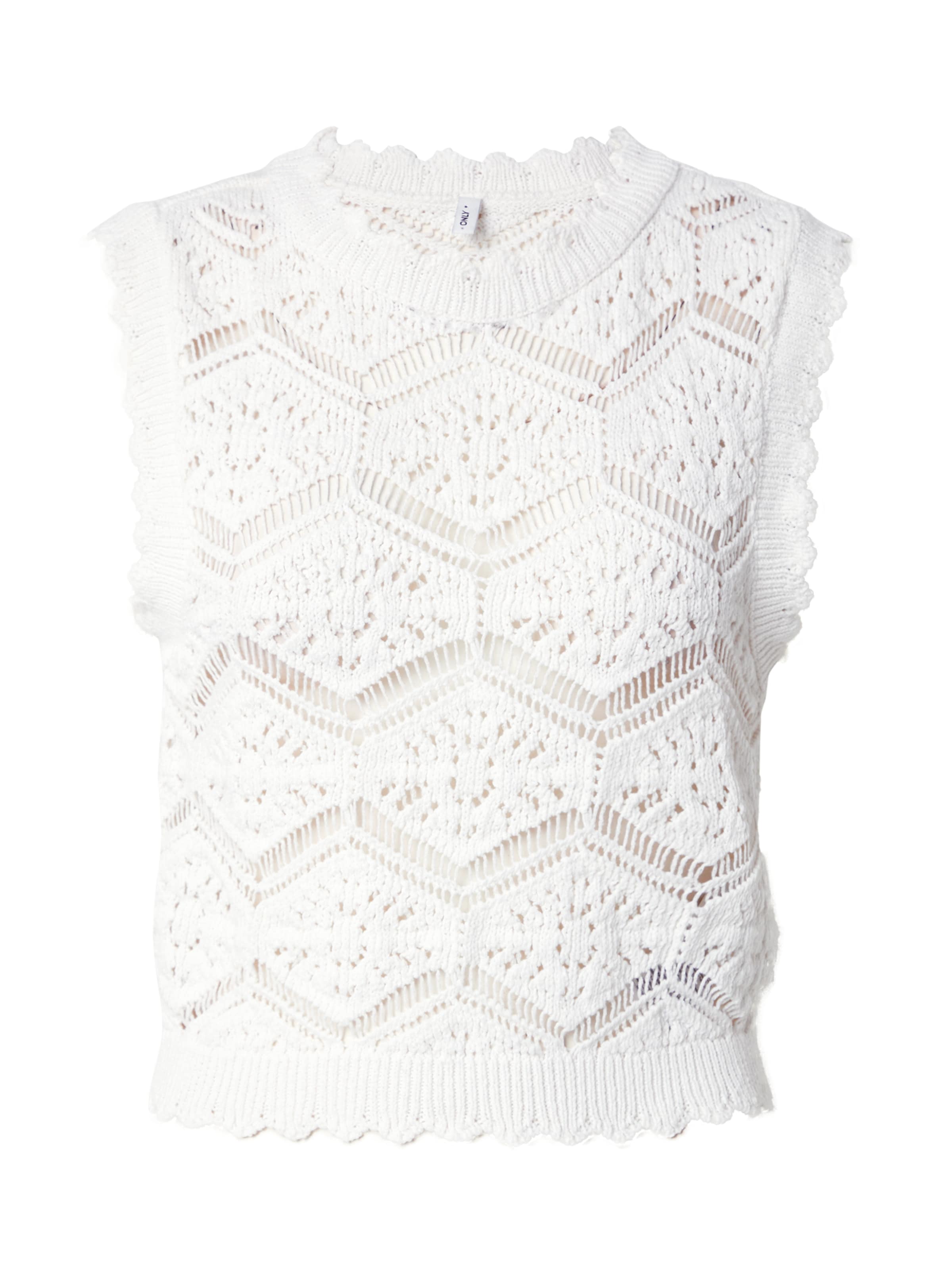 ONLY Вязаный топ в Белый: спереди