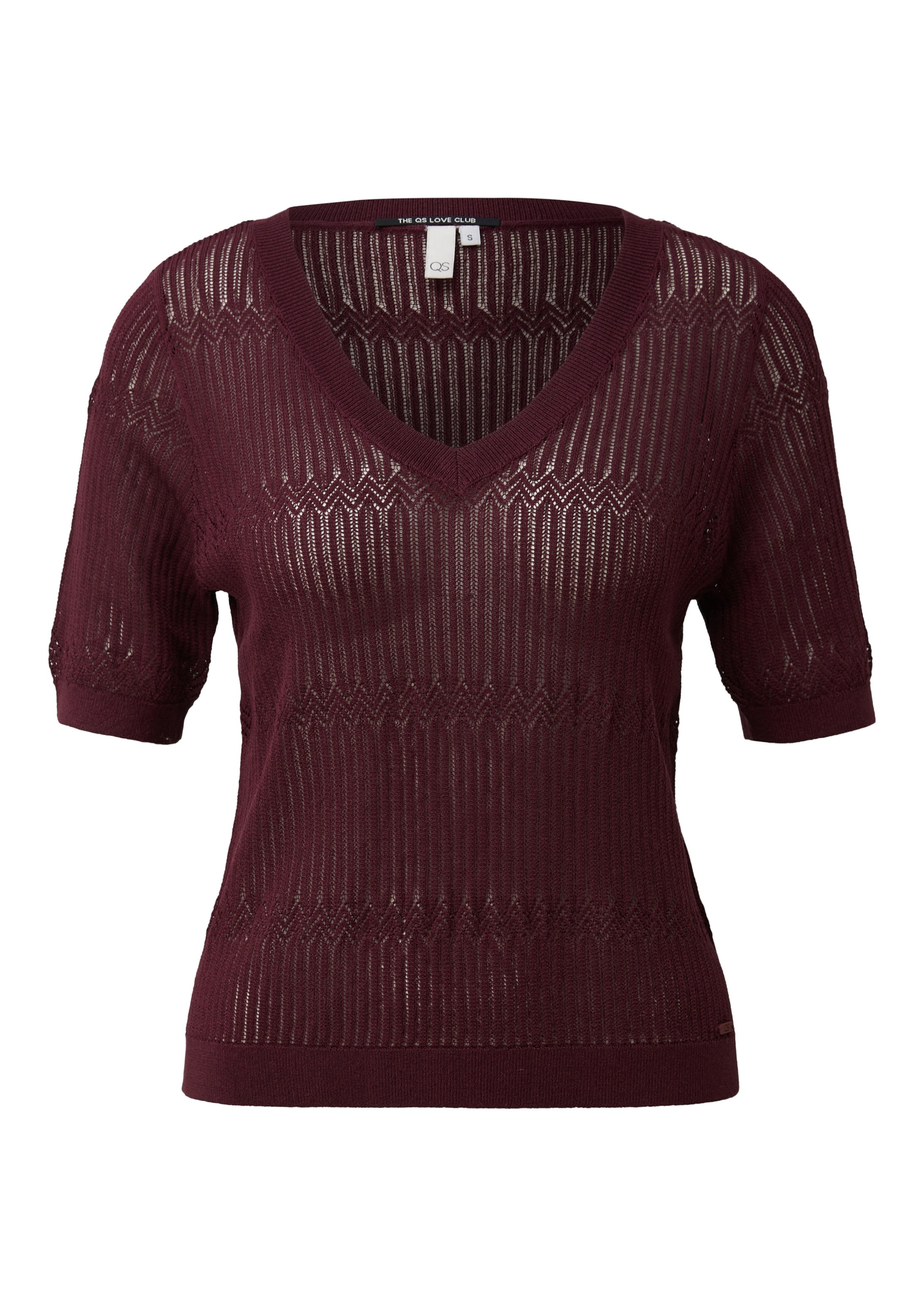 QS Pullover in Rot: Vorderseite
