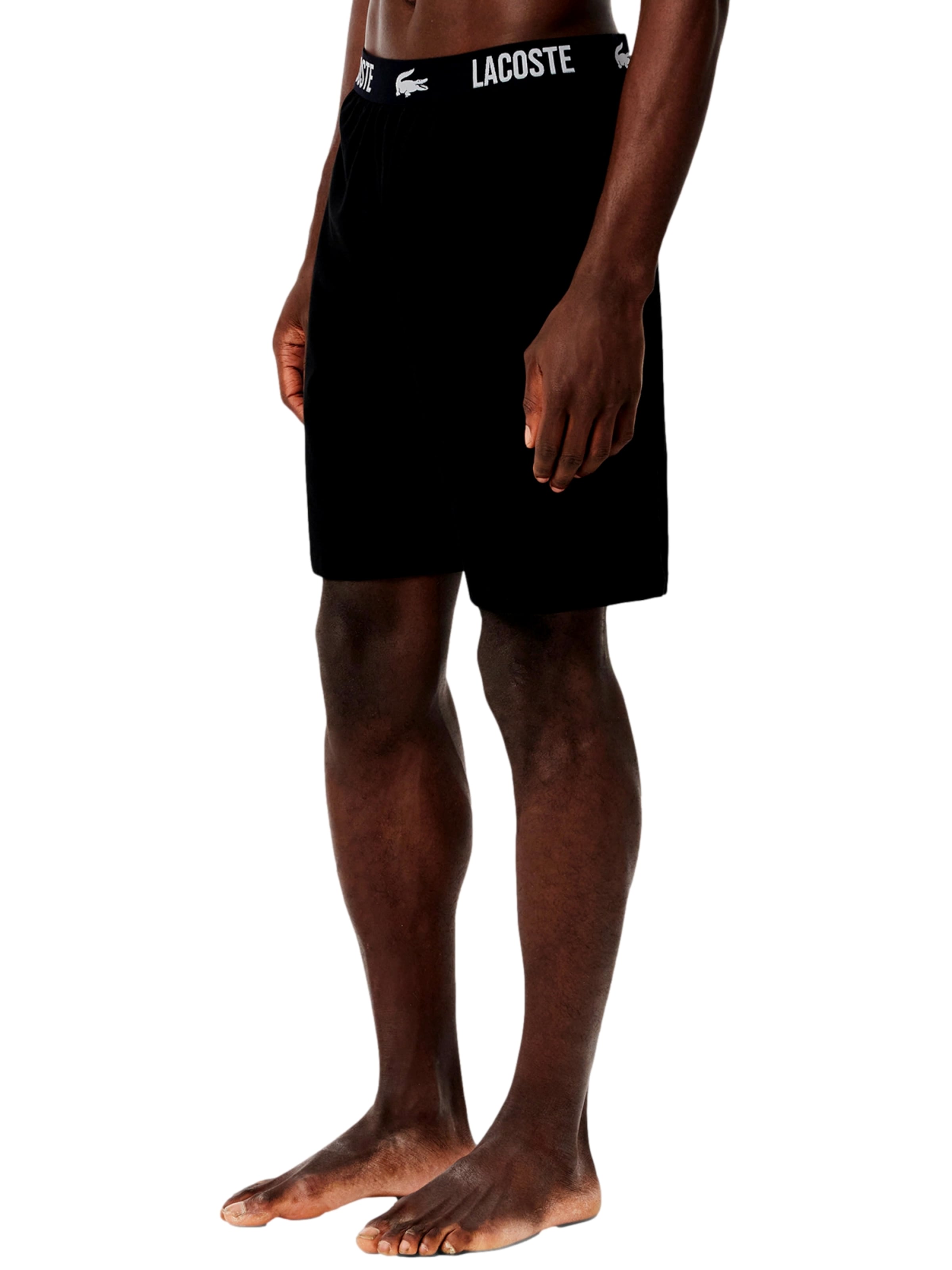 Pantalon de pyjama LACOSTE en noir : devant