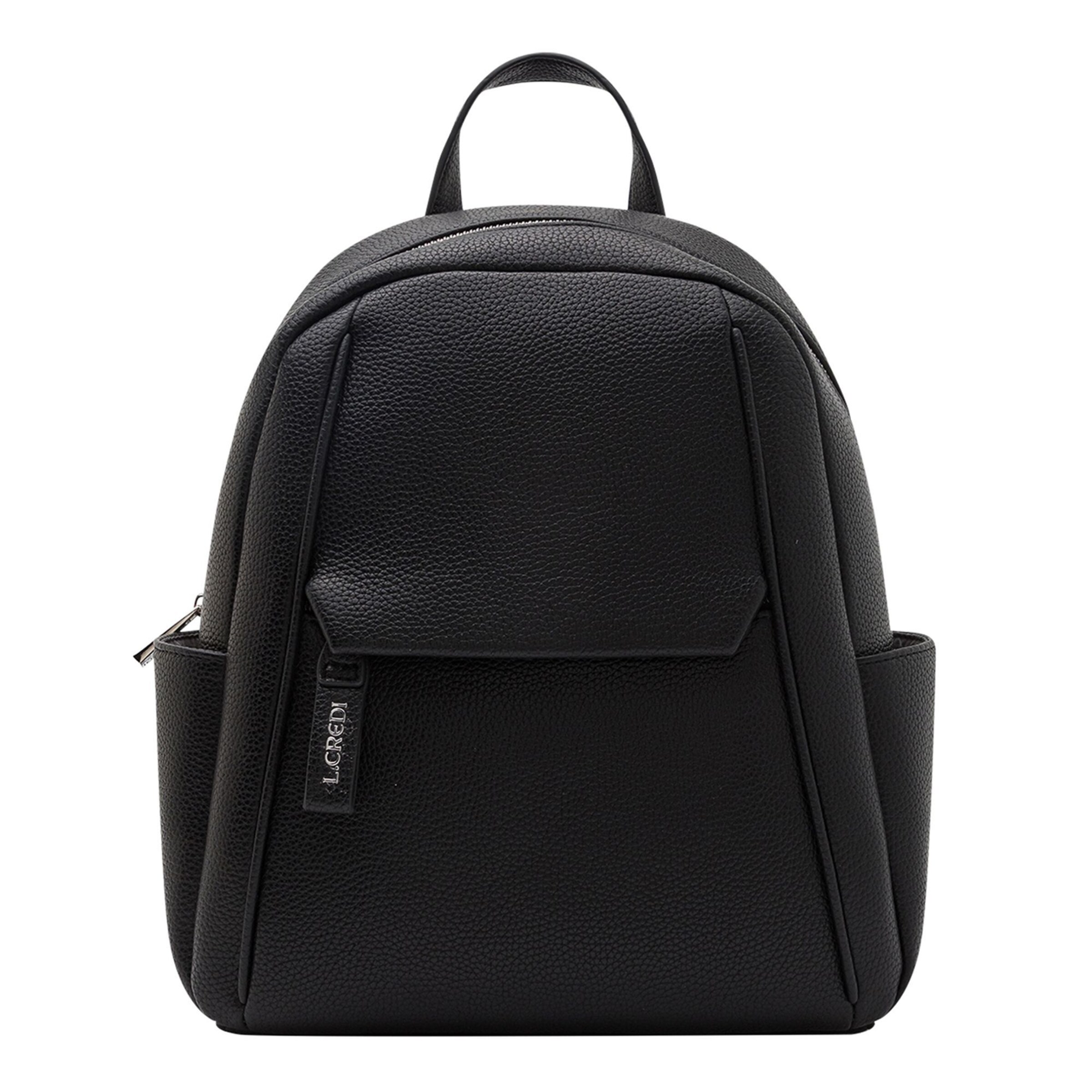 L.CREDI Backpack 'Pavidia' in Black: front