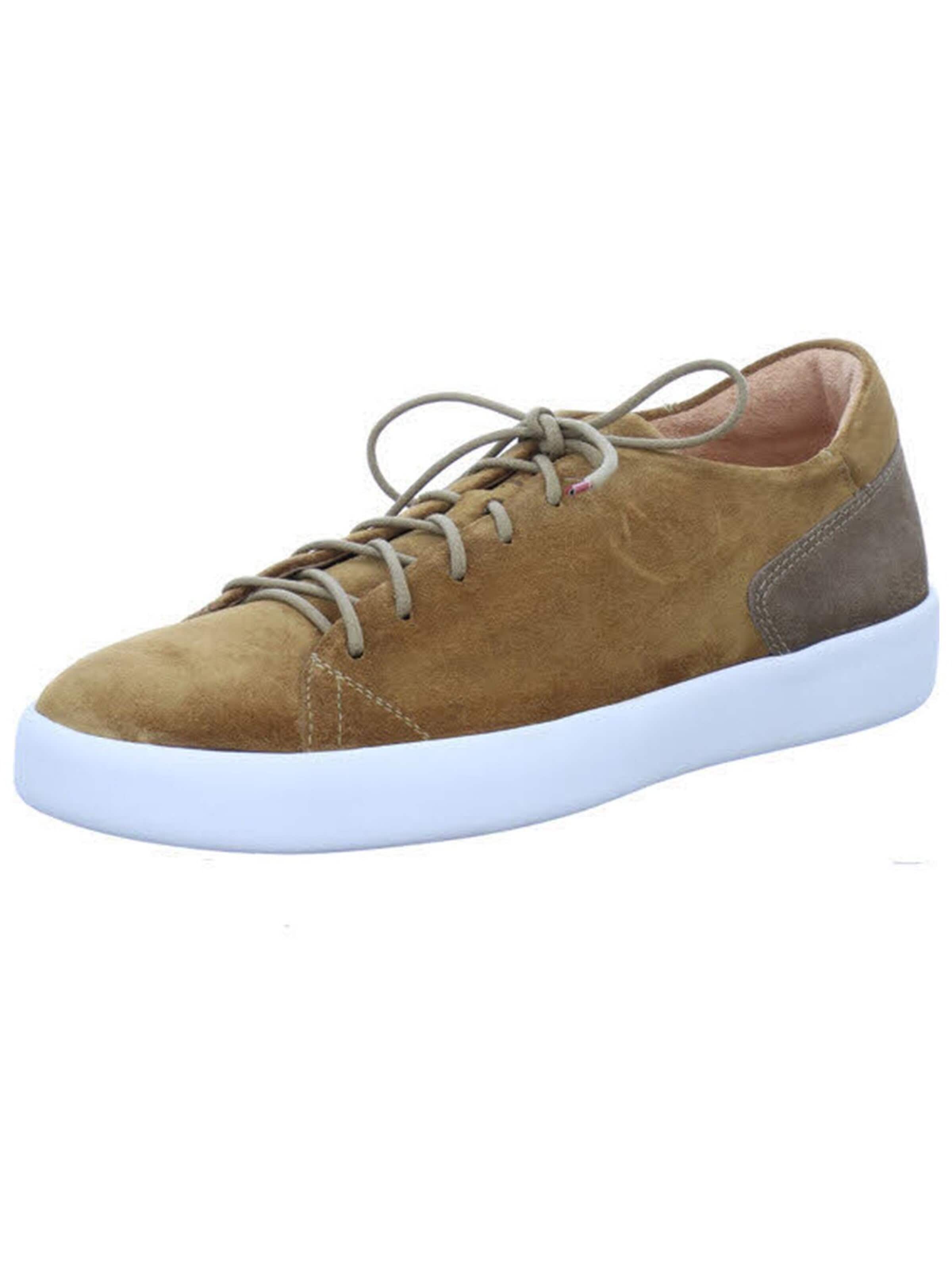 Think - Zapatos con cordón 'Sneaker Low Herren 86643-54 Echtleder in braun' en marrón: frente