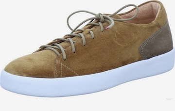 Chaussure à lacets 'Sneaker Low Herren 86643-54 Echtleder in braun' Think en marron : devant