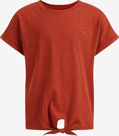 WE Fashion T-Shirt en rouge rouille, Vue avec produit