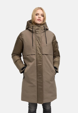 Cappotto invernale 'Peakstorm 14' di NAVAHOO in marrone: frontale