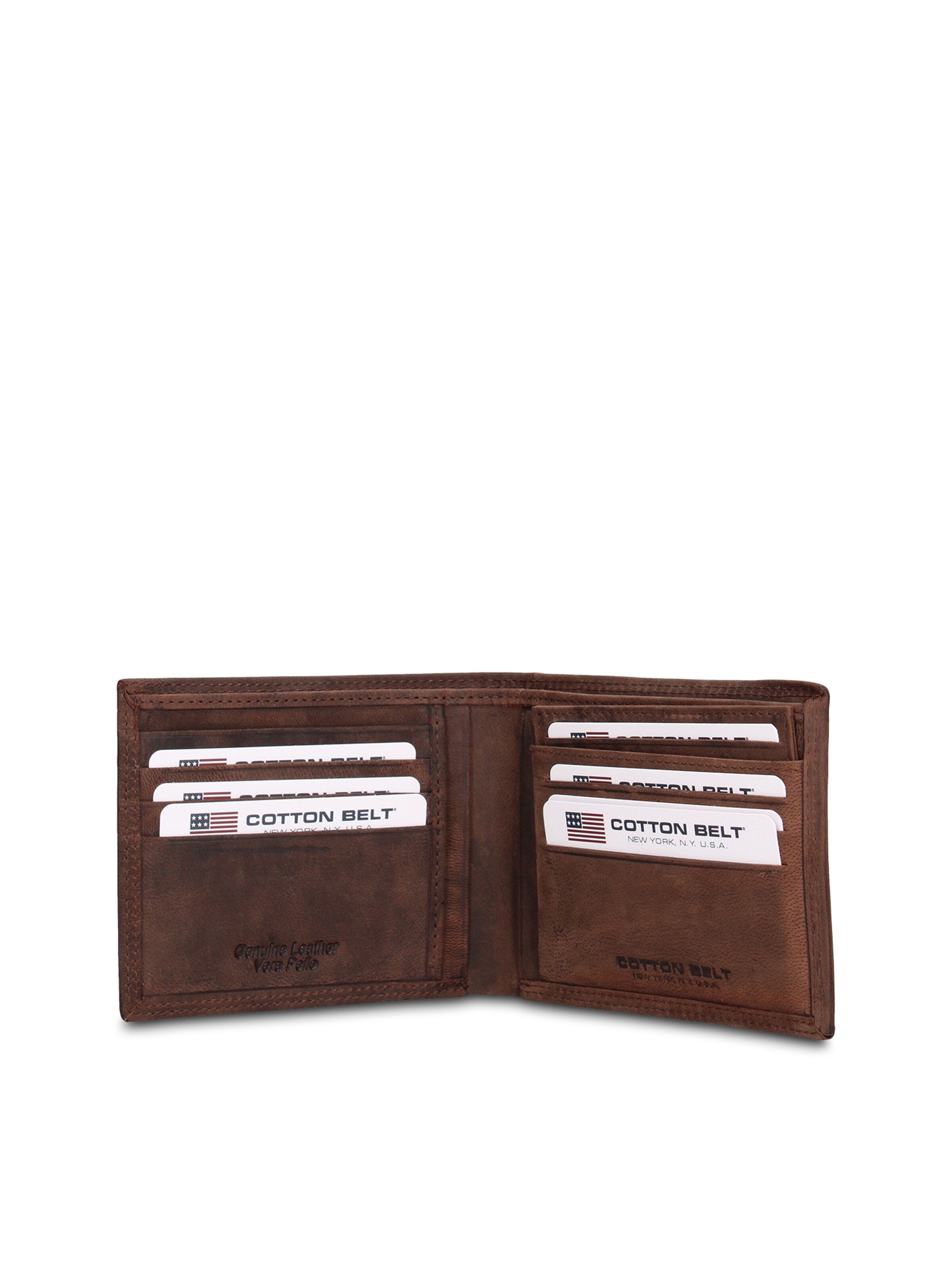 Portamonete di cotton belt in marrone