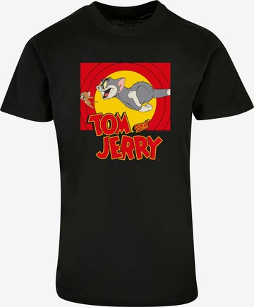 T-Shirt 'Tom and Jerry - Chase Scene' ABSOLUTE CULT en noir : devant