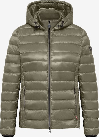Frieda & Freddies Between-Season Jacket in Green: front