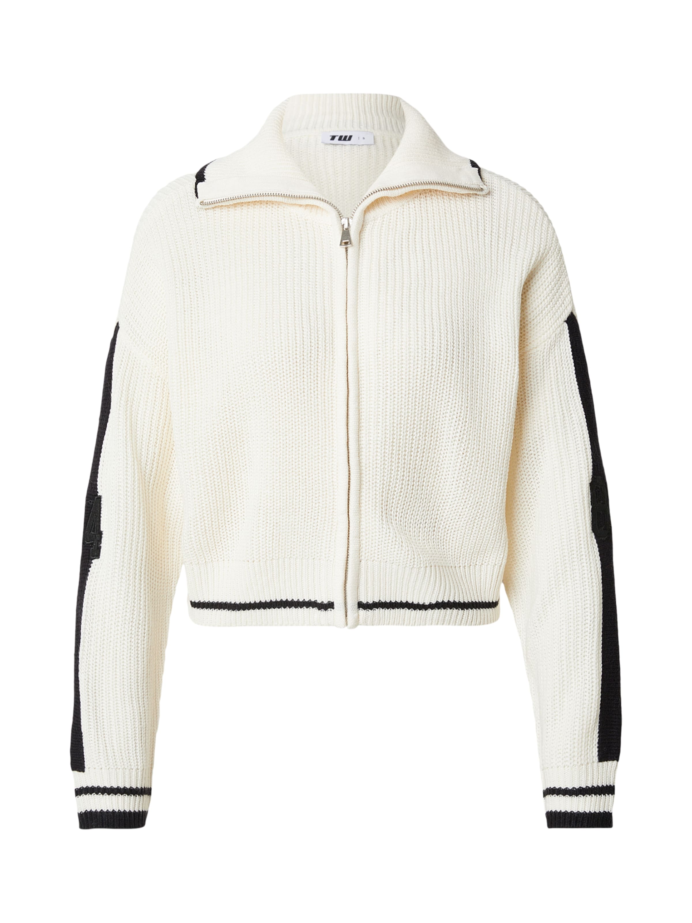 Tally Weijl Πλεκτή ζακέτα σε μπεζ / μαύρο, Άποψη προϊόντος