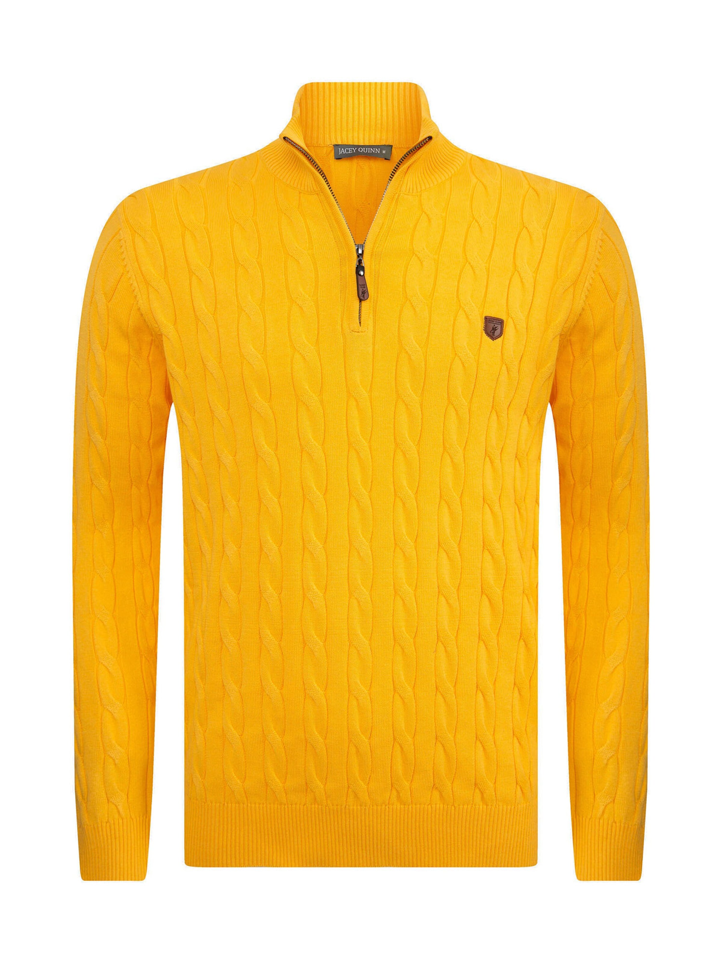 Jacey Quinn Kampsun, värv kollane: eest vaates