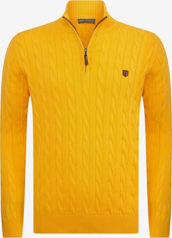 Pullover di Jacey Quinn in giallo: frontale