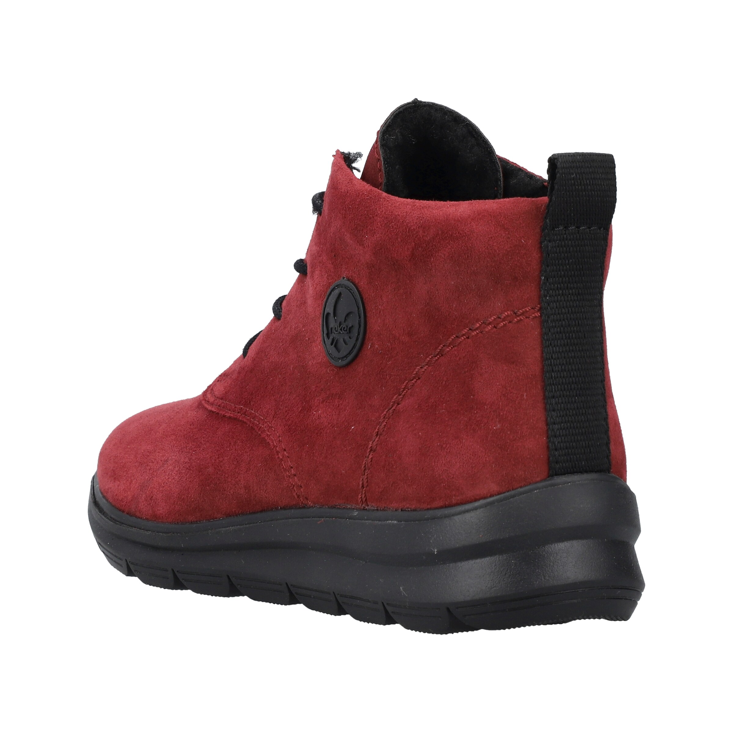 Bottines à lacets Rieker en rouge