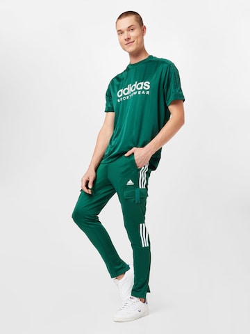 ADIDAS SPORTSWEAR Úzky strih Športové nohavice 'Tiro' - Zelená