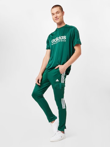 ADIDAS SPORTSWEAR Slimfit Sporthose 'Tiro' in Grün