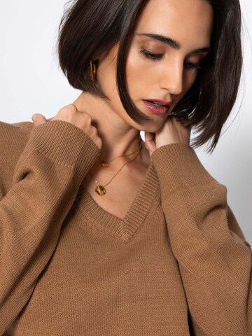 SASSYCLASSY Oversized Sweater in Brown