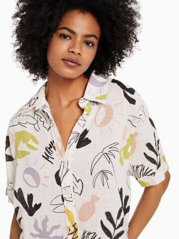 Bershka Blouse in Zwart