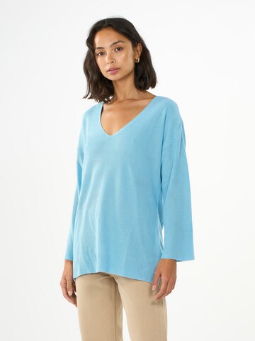 KnowledgeCotton Apparel Pullover in Blau: predná strana