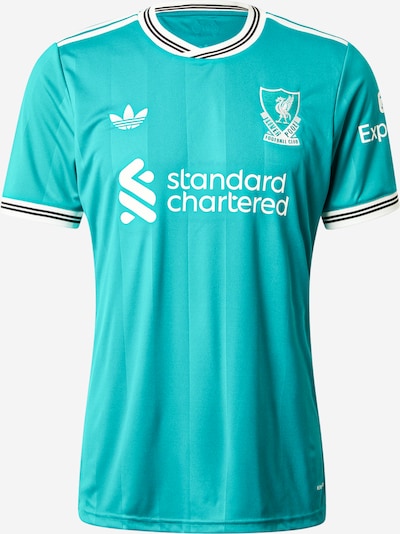 Sportiniai marškinėliai 'FC Liverpool 25-26 3rd' iš ADIDAS PERFORMANCE, spalva – smaragdinė spalva / juoda / balta, Prekių apžvalga