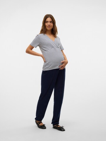 Effilé Pantalon 'FREDERIKKE' MAMALICIOUS en bleu