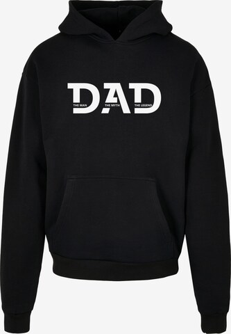 Merchcode Sweatshirt 'Fathers Day - The Man, The Myth, The Legend' in Schwarz: predná strana