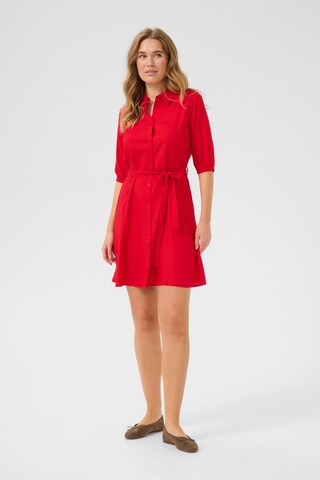 Robe 'Tiah' Cream en rouge