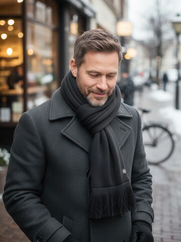 Manufaktur13 Scarf 'Fringe' in Black