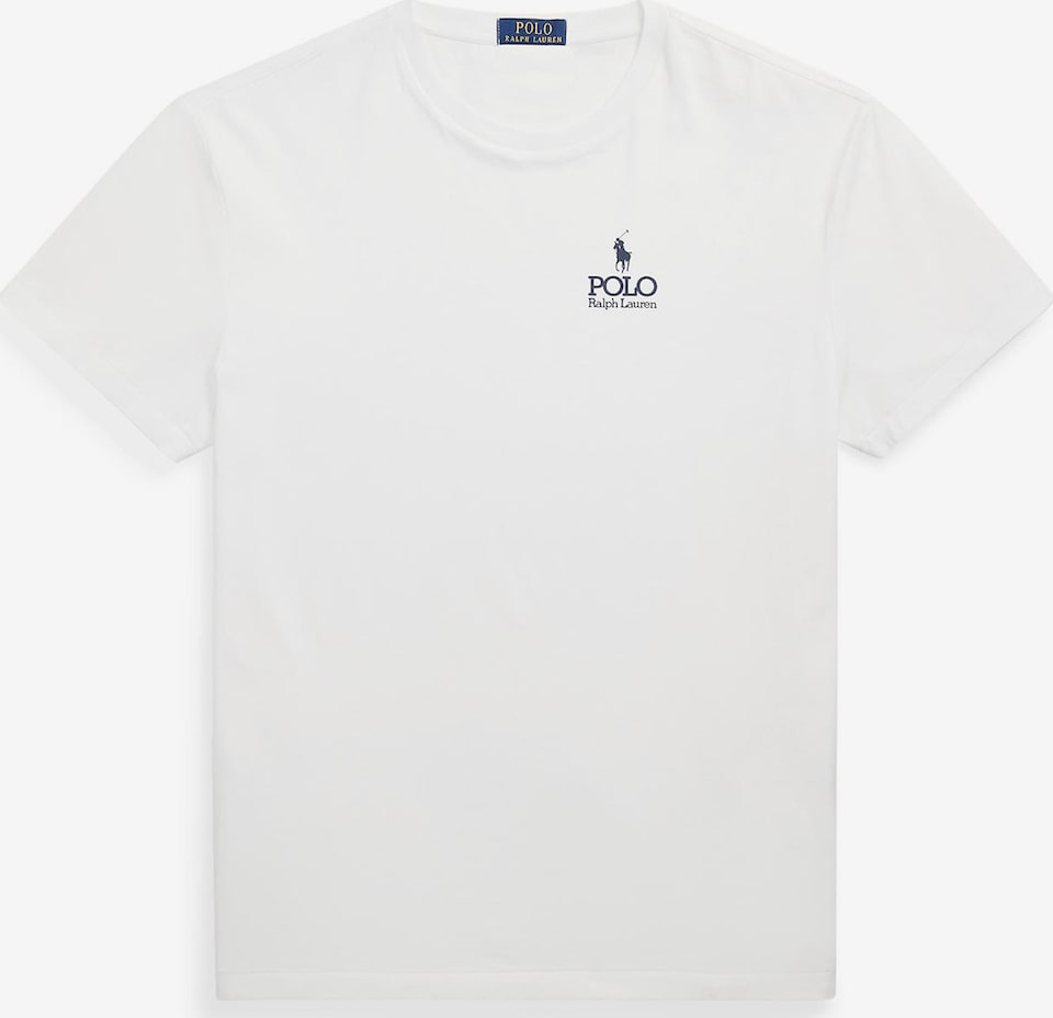 Tricou de la Polo Ralph Lauren pe alb: față