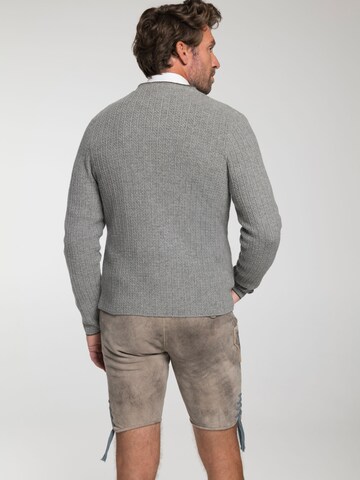 SPIETH & WENSKY Knit cardigan 'Gerber' in Grey
