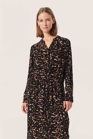 SOAKED IN LUXURY Shirt dress 'Zaya' in Brown