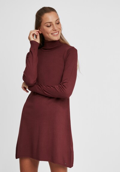 Oxmo Strickkleid 'Winala' in karminrot, Modelansicht