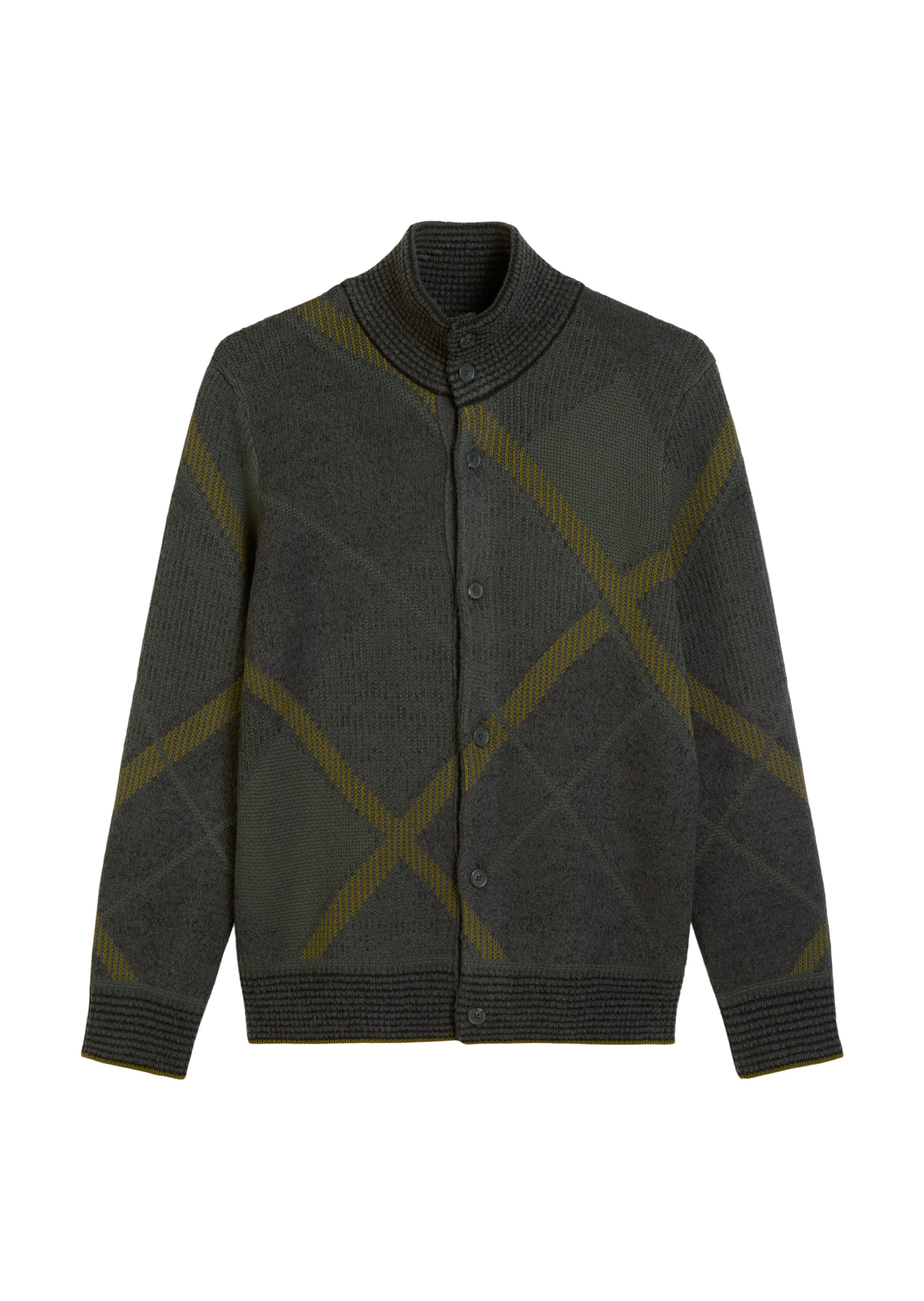 Marc O'Polo Strickjacke in Schwarz: Vorderseite