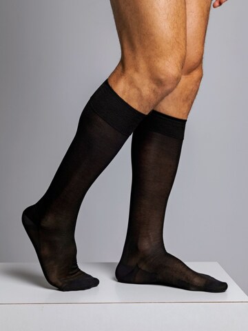 zd ZERO DEFECTS Kniestrümpfe 'Merino wool knee socks' in Schwarz