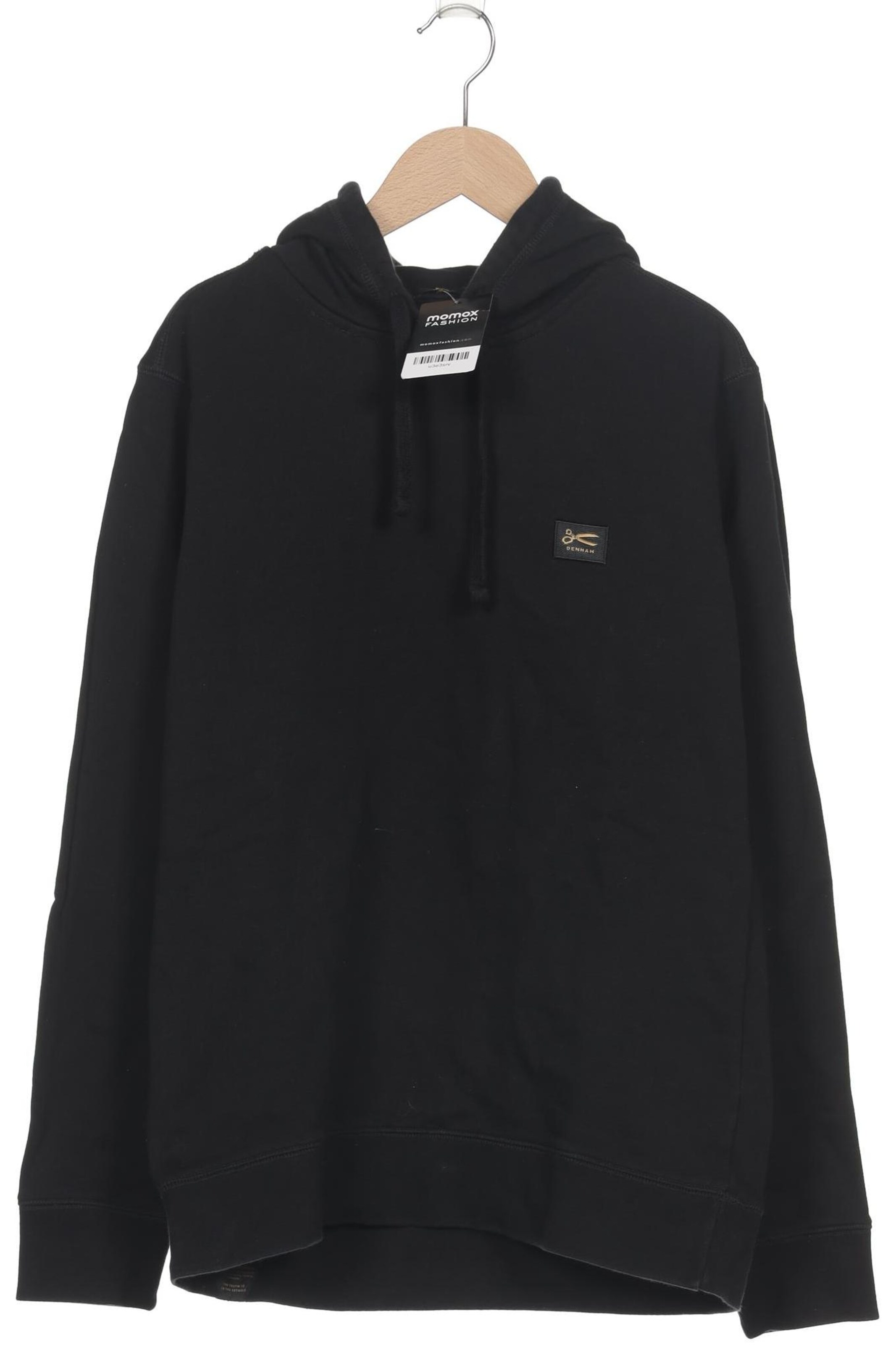 DENHAM Kapuzenpullover M in Schwarz: Vorderseite
