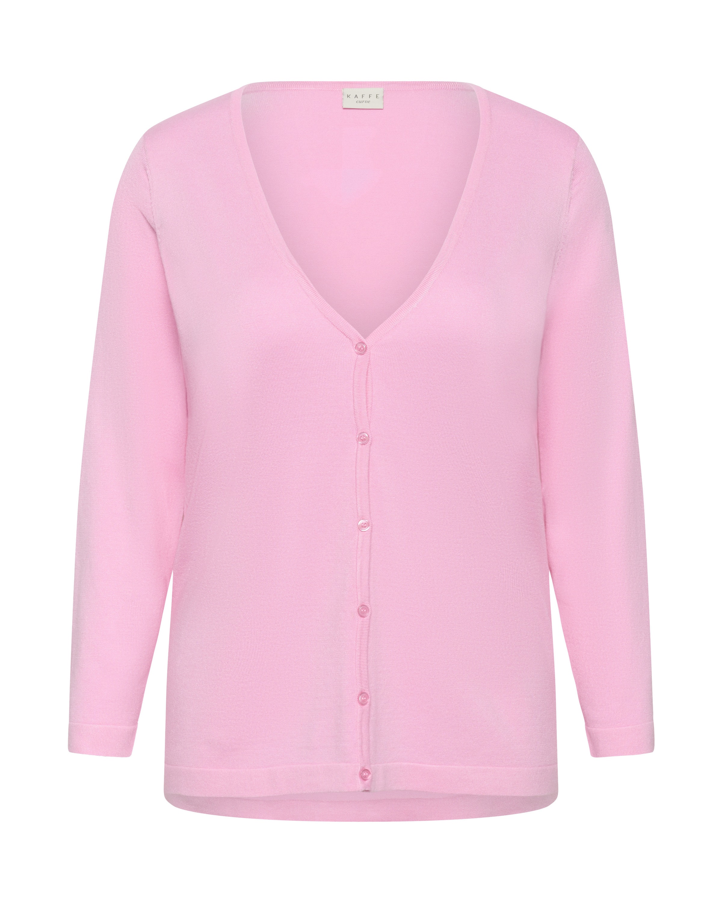 KAFFE CURVE Gebreid vest 'KCfarsia' in de kleur Rosa, Productweergave