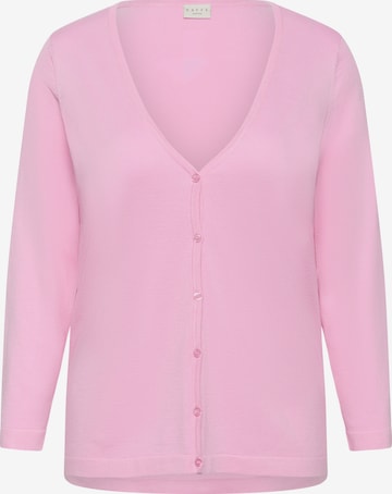 Cardigan 'KCfarsia' KAFFE CURVE en rose : devant