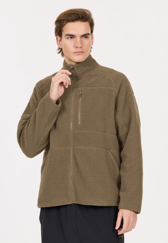 Virtus Athletic fleece jacket 'Danvi' in Brown: front