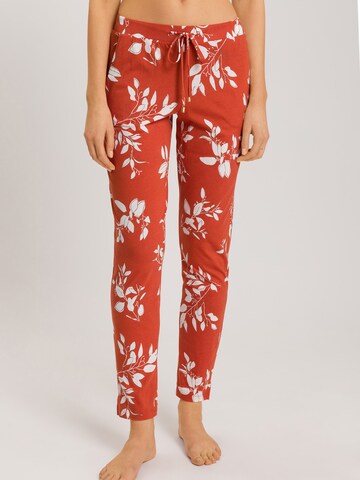 Hanro - Calças de pijama 'Sleep & Lounge' em laranja: frente