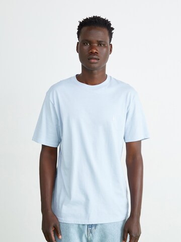 Volcom T-Shirt 'STONE BLANKS' in Blau: Vorderseite