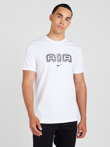 T-Shirt 'AIR' Nike Sportswear en blanc : devant