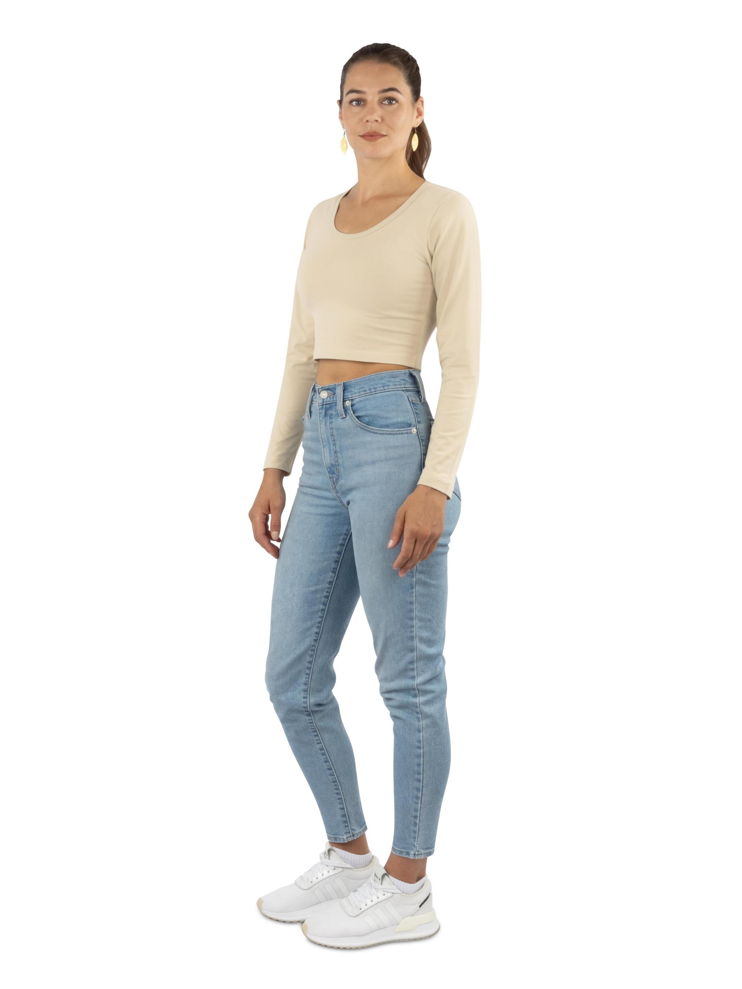 Janice Shirt ' Nerja ' in Beige