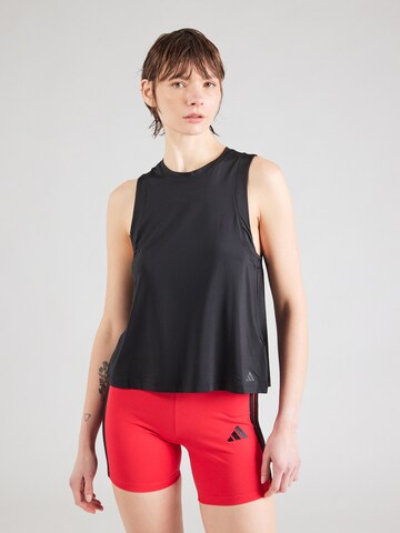 ADIDAS PERFORMANCE Sports Top in Black: front