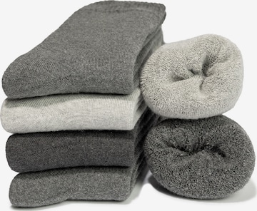 Occulto Socks 'Bille' in Grey: front