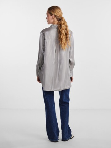 PIECES Bluse 'SOLA' in Silber