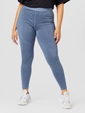 Skinny Pantalon de sport 'Elana' Only Play Curvy en bleu : devant