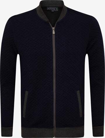 Sir Raymond Tailor Zip-Up Hoodie 'Napoli' in Blue: front