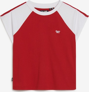 Superdry T-Shirt in Rot: predná strana