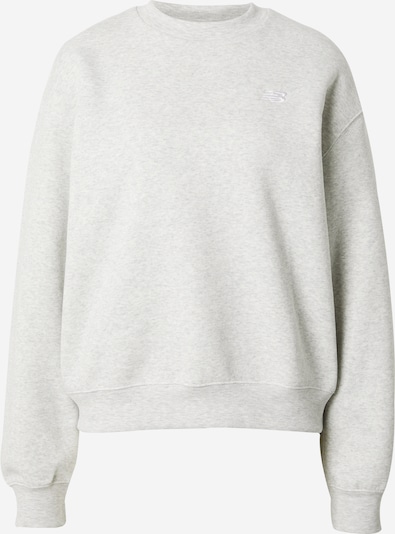 new balance Sweat-shirt en gris clair / blanc, Vue avec produit