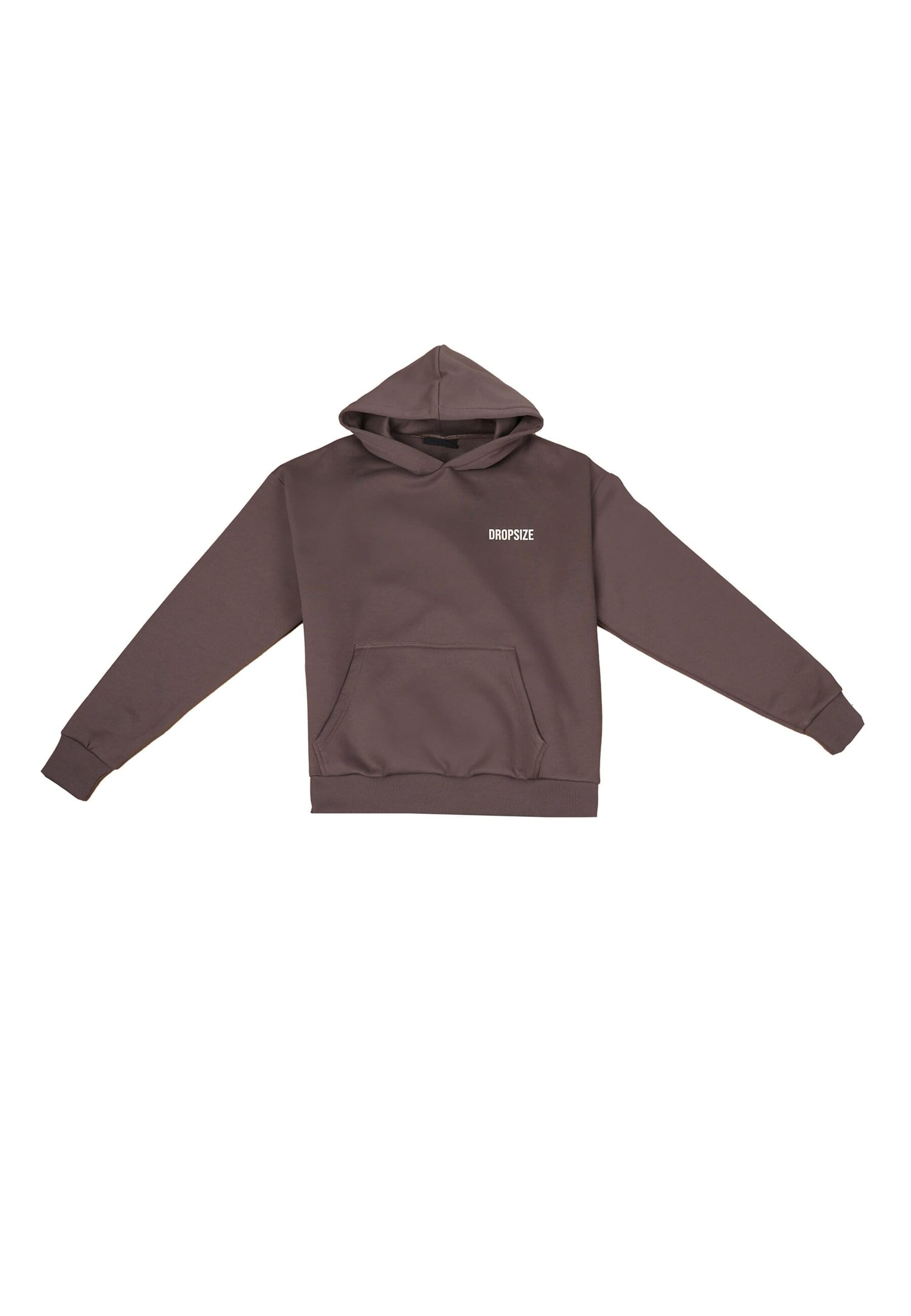 Sweat-shirt Dropsize en marron : devant