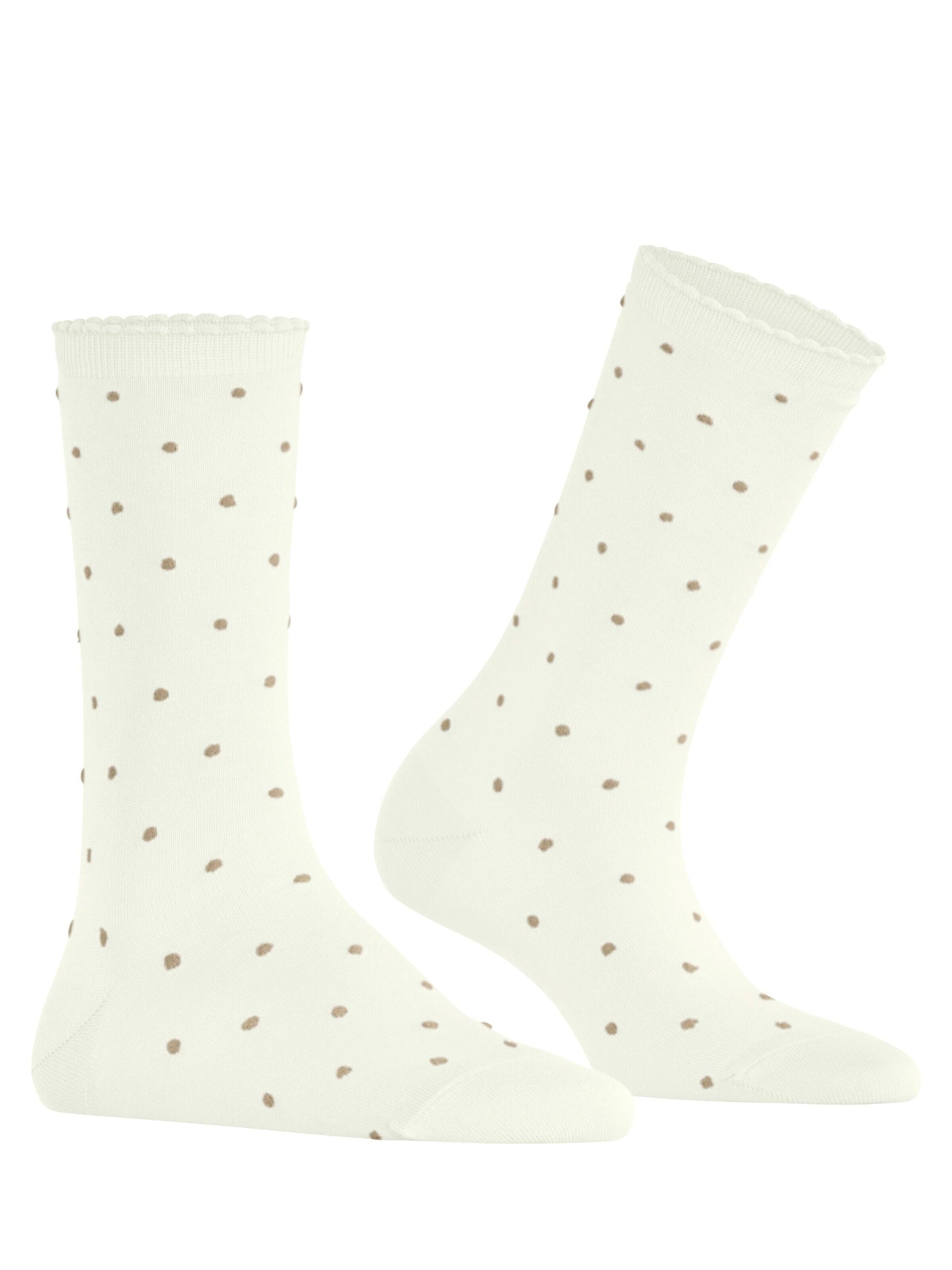 FALKE Socken 'Spike Dot'‌‌‌‌‌ in Weiß